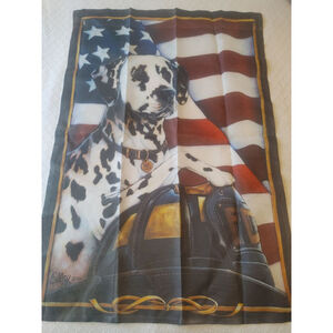Unbranded Tapestry Dalmatian The Firefighter Mascot Flag 9/11 One Size